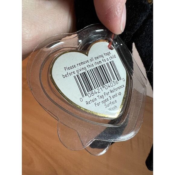 Ty Beanie Baby - Spinner the spider - w/protector 1996 - Picture 7 of 11